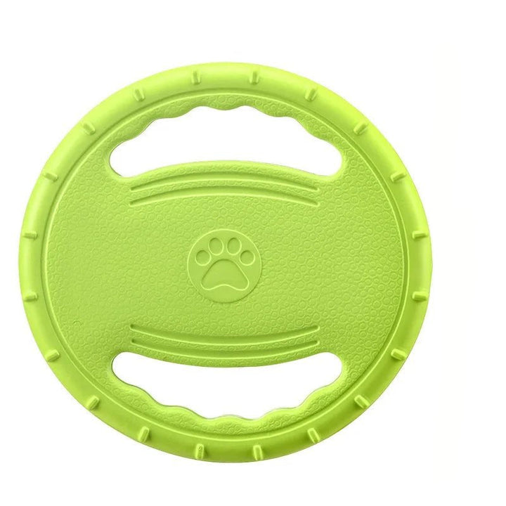 Durable red dog frisbee toy for active fetch and outdoor pet play
