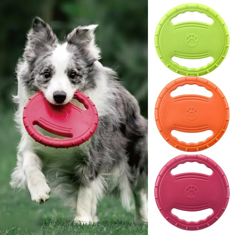 Unisex water-resistant dog frisbee for training and active play in parks