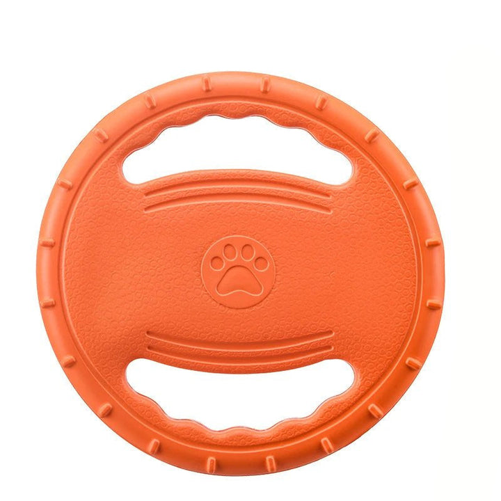 Green durable dog frisbee toy, essential pet play item for active fetch