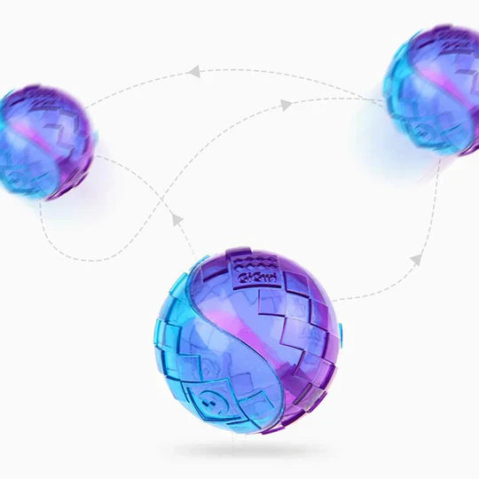 Textured durable dog chew ball designed for deep dental cleaning and engaging dog playtime
