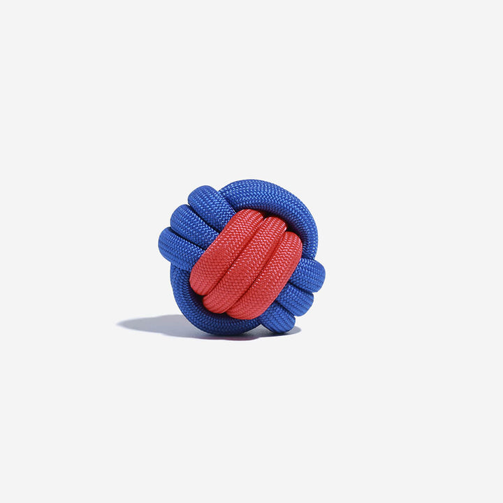 Robust dog knots ball fetch toy for large breeds, promotes healthy teeth and gums