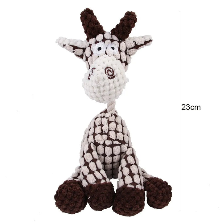 Pet enrichment: 'Immortal' squeaker plush, durable dog toy for aggressive chewers