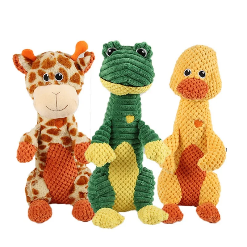 Immortal squeaker plush, chew-resistant dog toy for aggressive chewers