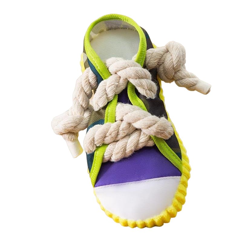 Playtime dog toy: heavy-duty rubber shoe, squeaker inside, ideal for chewers of all sizes.