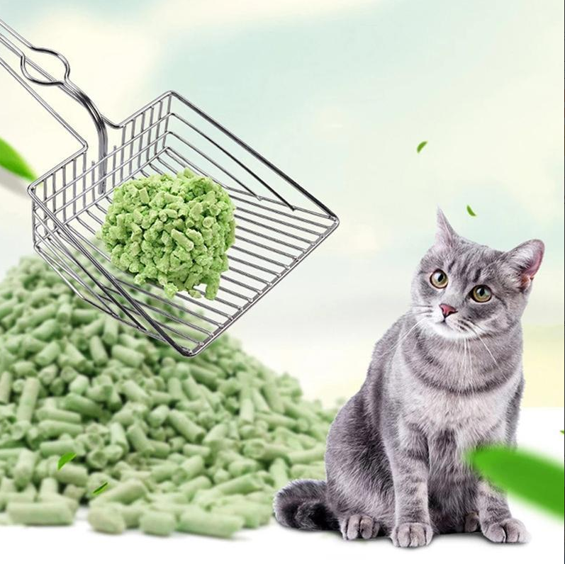 Ergonomic cat litter scoop with stainless steel sifter for efficient waste removal