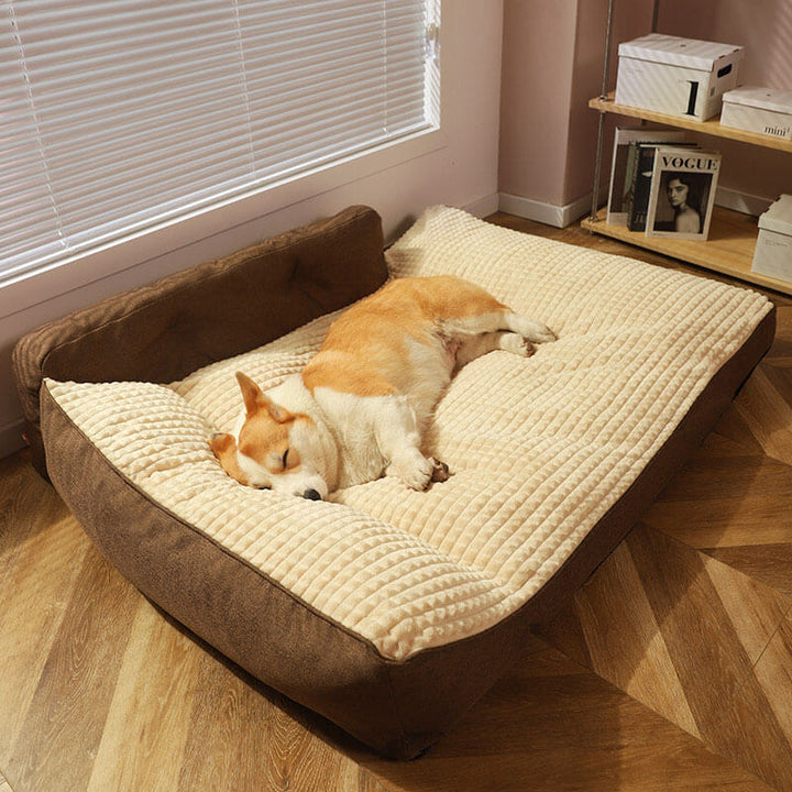 Terylene dog bed cover, all-season durability & washable, perfect for pet comfort