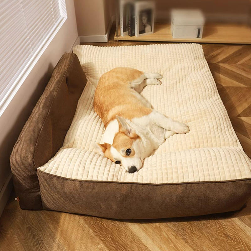 Cat bed cover, all-season design provides pet comfort, durable and washable terylene
