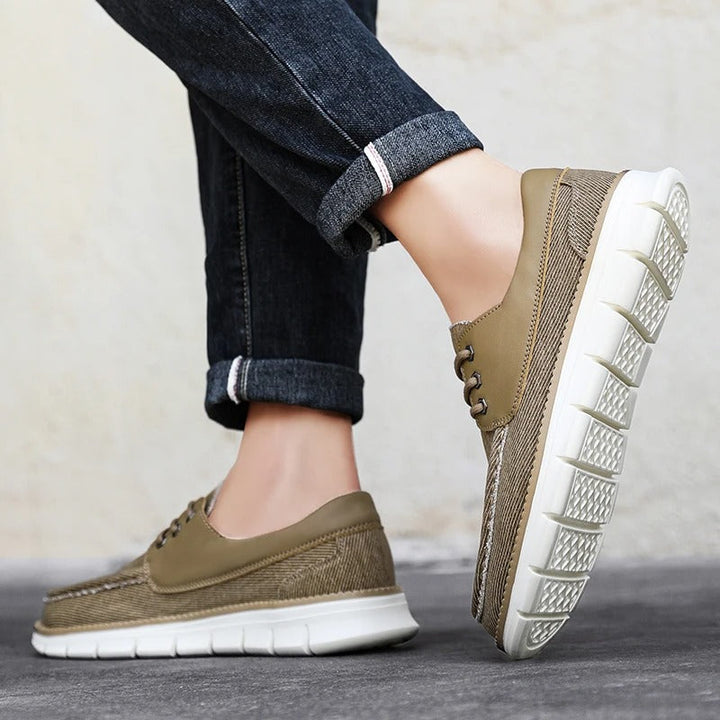Comfortable men's everyday loafers. Easy slip-on design for casual wear & versatile men's fashion. Perfect spring shoes.