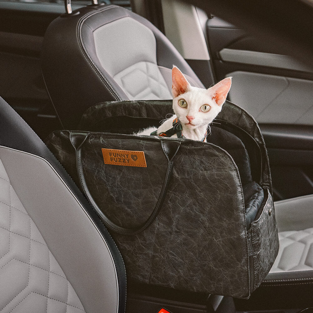 Durable pet carrier with multiple entry points, suitable for car travel and airline cabin