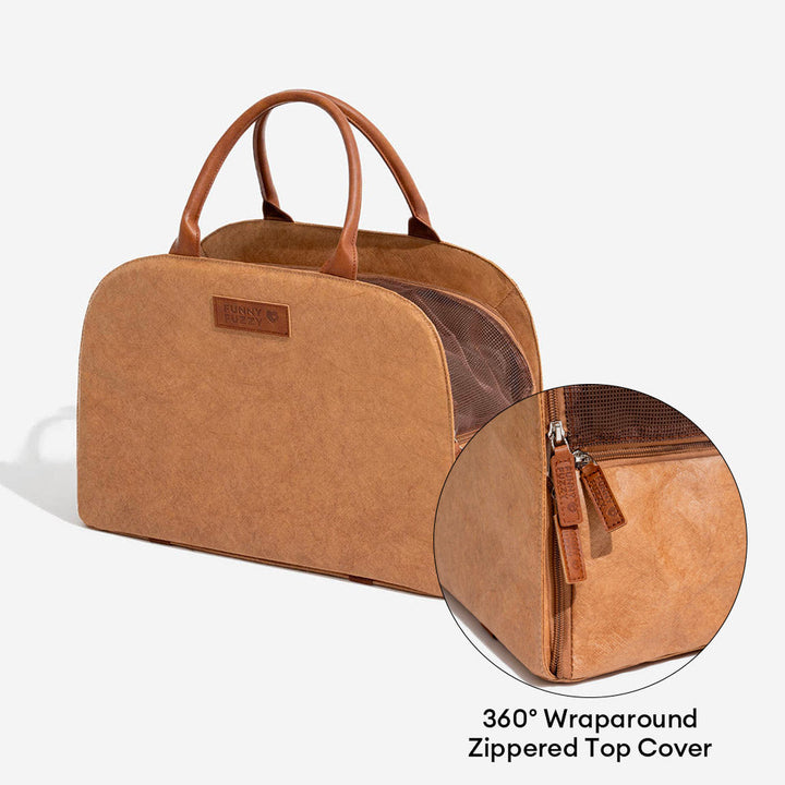 Comfortable eco-friendly pet travel bag for long journeys, dog/cat
