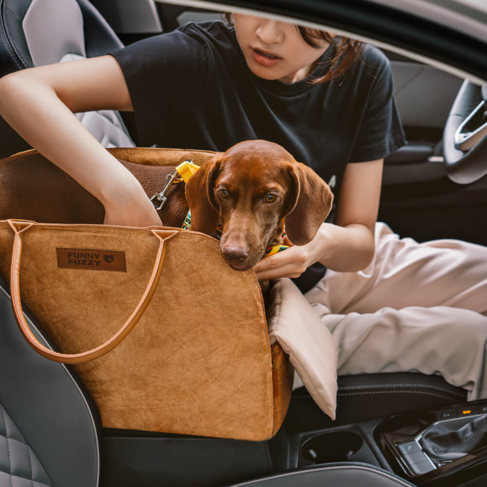 Eco-friendly pet supplies: compact travel carrier for cats and small dogs