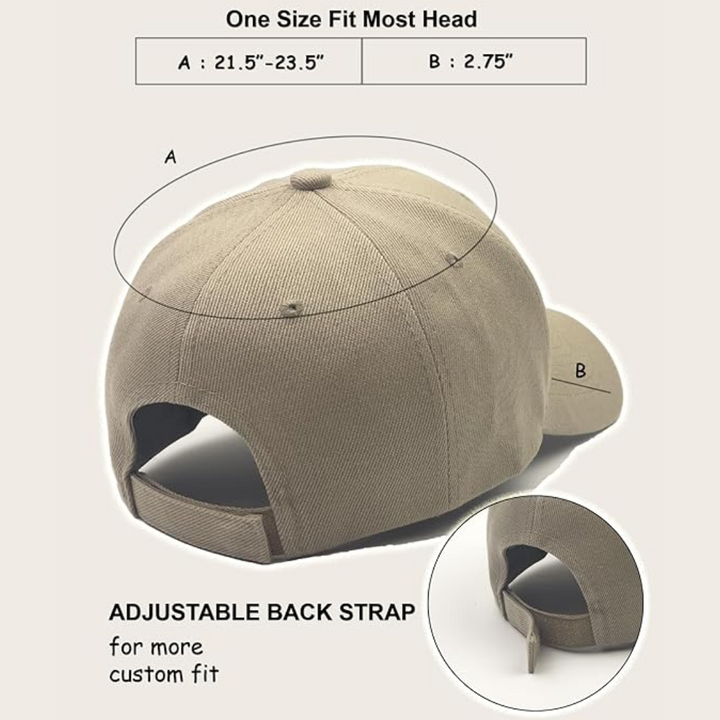 Side view of Simon sustainable adjustable performance baseball cap for active outdoor wear & sun protection.