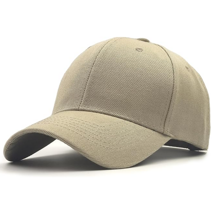 Front view of sustainable unisex performance baseball cap for active outdoor wear & sun protection.