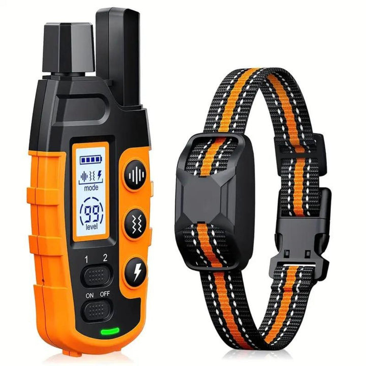 Effective dog training e-collar for behavior correction. Remote, waterproof, rechargeable.