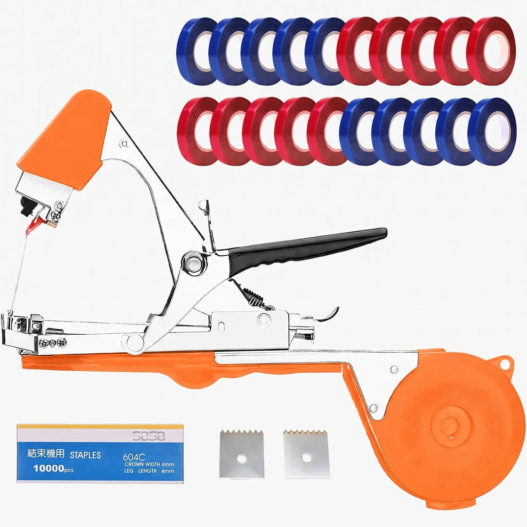 Essential home garden plant tying tool, providing strong support for healthy plant growth and organization.