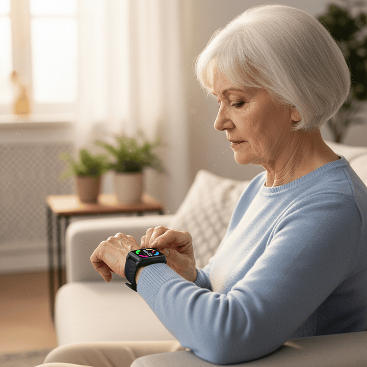 Senior GPS tracker smartwatch, empowering independence with fall detection & personal alarm for elders.