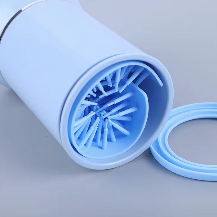 Electric dog paw cleaner kit including charging cable and clear instructions for use