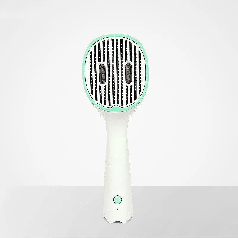 Front view of electric hair straightener and detangler, a versatile styling tool