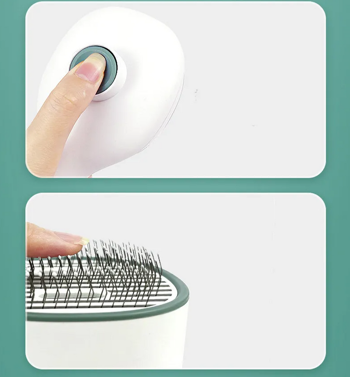 Electric hair straightener brush used for quick and effective hair grooming