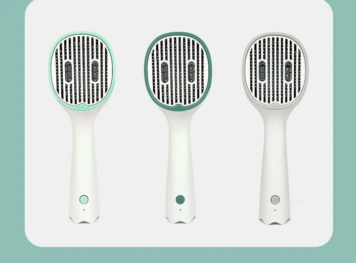 Seamlessly detangle and straighten hair with this innovative electric brush