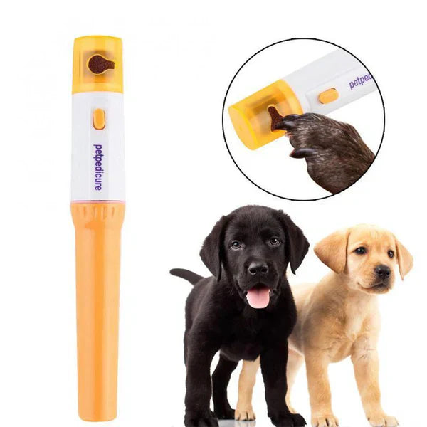 Electric pet nail grinder, quiet operation, for safe dog and cat grooming, pet care tool