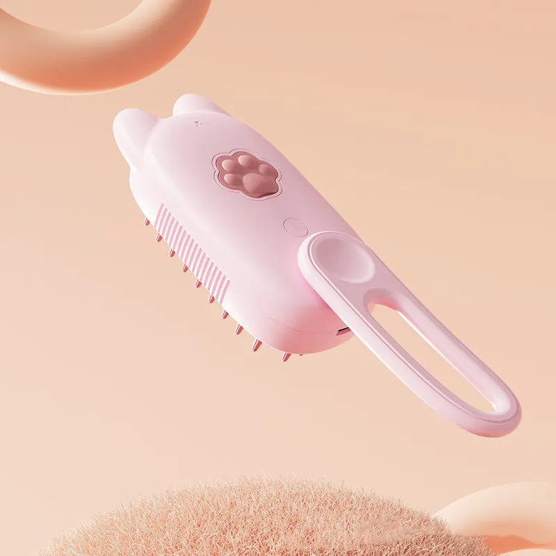 Handheld electric scalp massager with pet-inspired cat ears for stress relief and hair care