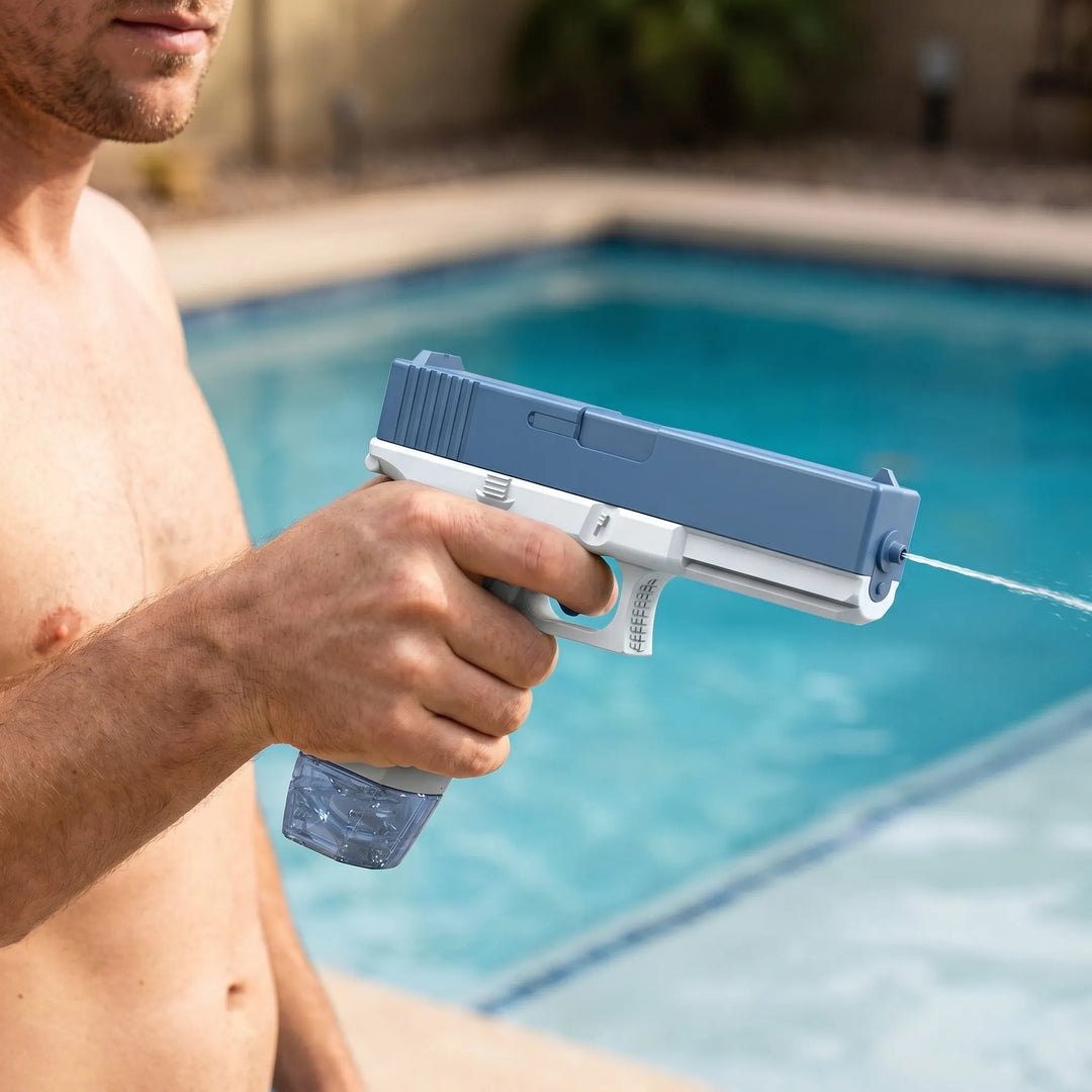 Electric water blaster, perfect for kids & adults. Automatic water gun for pool, beach & outdoor summer fun.