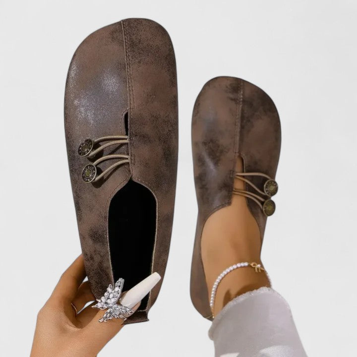 Ladies' slip-on foldable loafers with padded insole for ultimate comfort, perfect elegant travel shoes.
