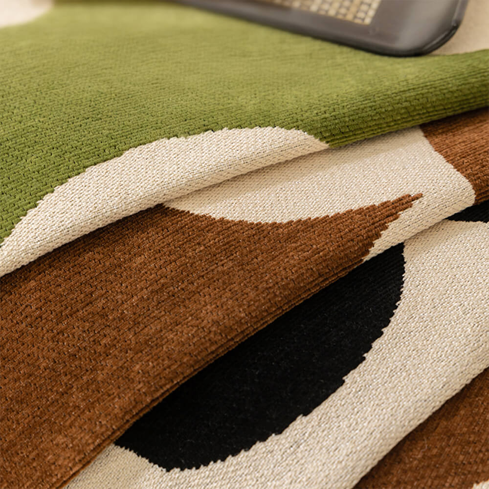 Soft floral chenille sofa cover, perfect for a cozy living room, offering decorative appeal