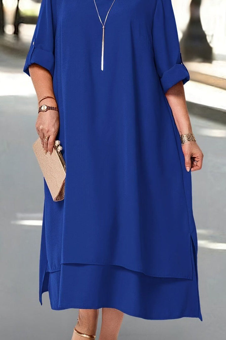 Designer elegant women's maxi dress, a long flowy gown for formal parties & unforgettable special occasions.