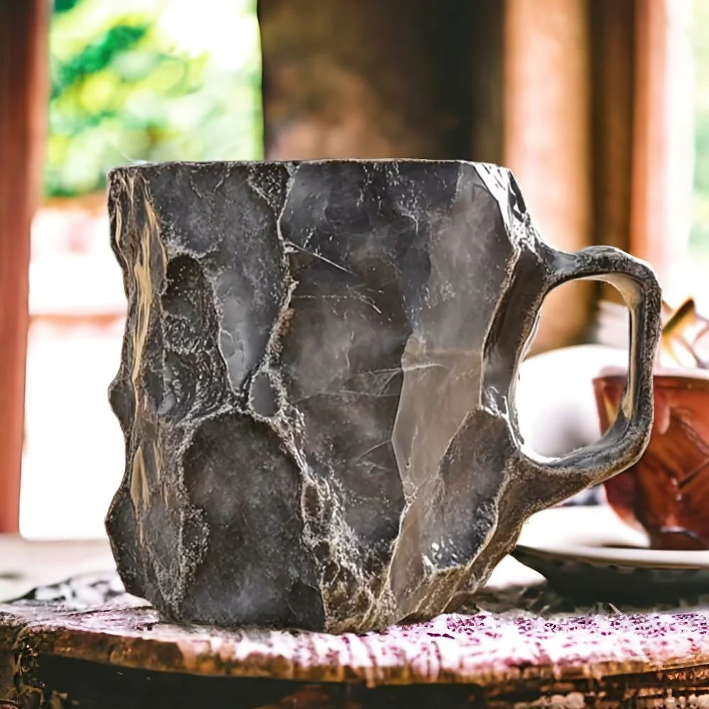 Premium unique crystal coffee mug, handcrafted with gemstone accents, offering an elegant drinking experience.