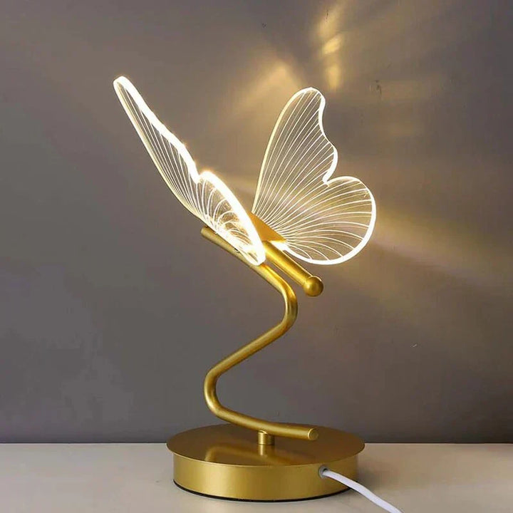 Striking butterfly LED lamp, a unique table lamp for modern lighting. Adds a decorative and ambient touch.
