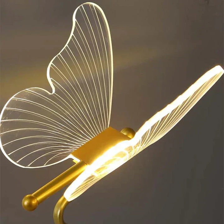 Stylish butterfly LED table lamp, combining modern lighting with decorative charm. Great as a desk lamp.