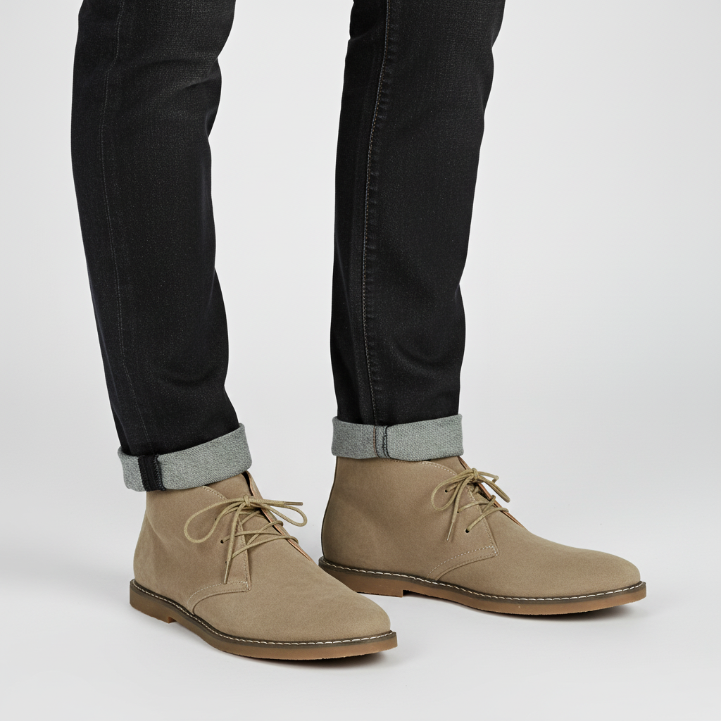 Men's vintage-style elegant shoes, black, comfort-focused, high-quality Andreas footwear for any occasion.