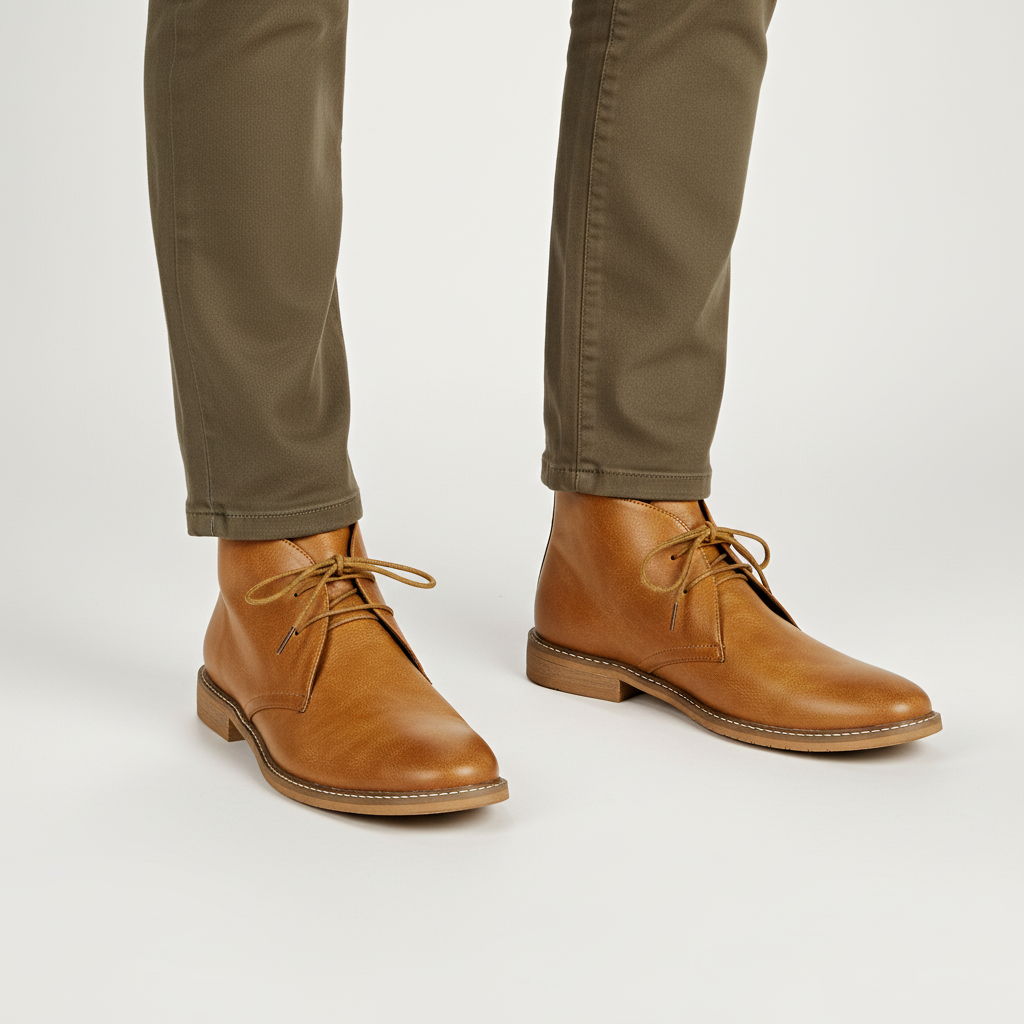 Versatile men's leather shoes, blend of classic style & modern comfort, suitable for daily wear.