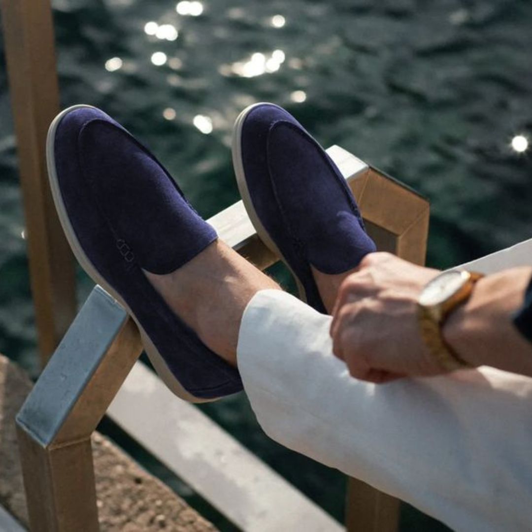 Everyday comfort men's loafers. Classic old money elegance, versatile slip-on gentlemen's shoes.