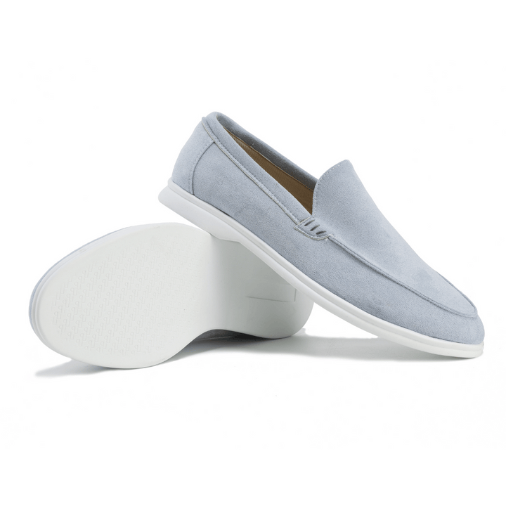 Classic slip-on men's loafers. Comfortable footwear, versatile for elegant old money fashion.