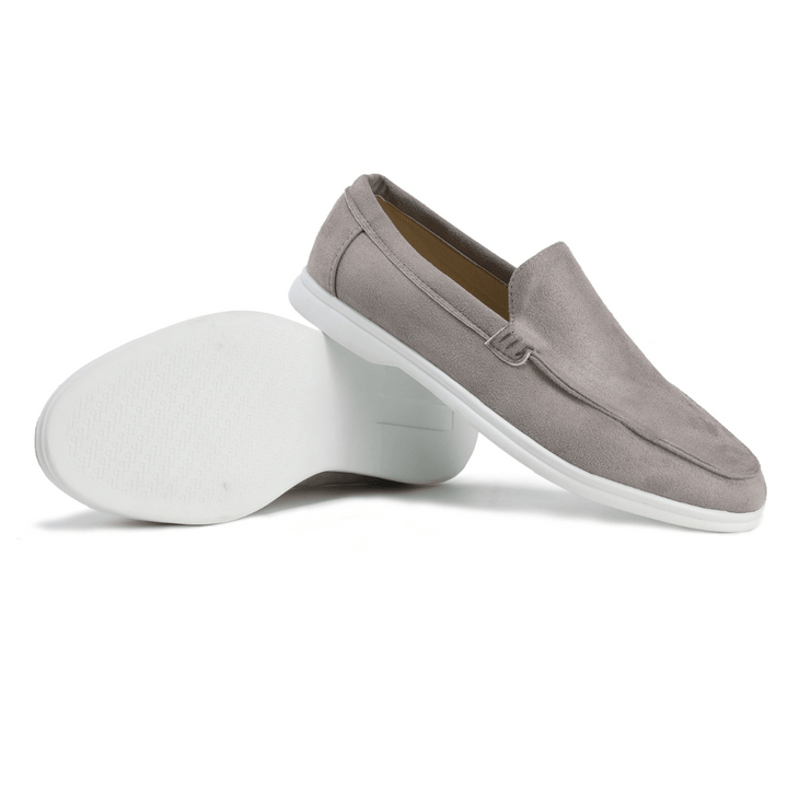 Versatile men's loafers. Classic old money design, comfortable slip-on shoes for gentlemen.