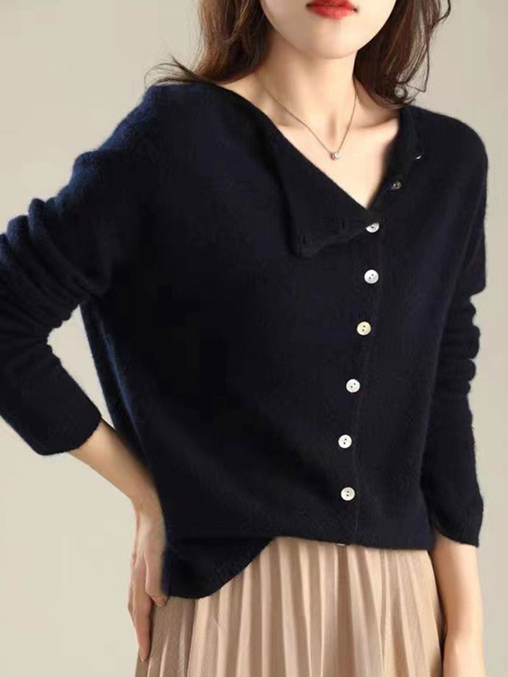 Sophisticated open-front women's cardigan. Soft, cozy, and elegant for professional or casual style.