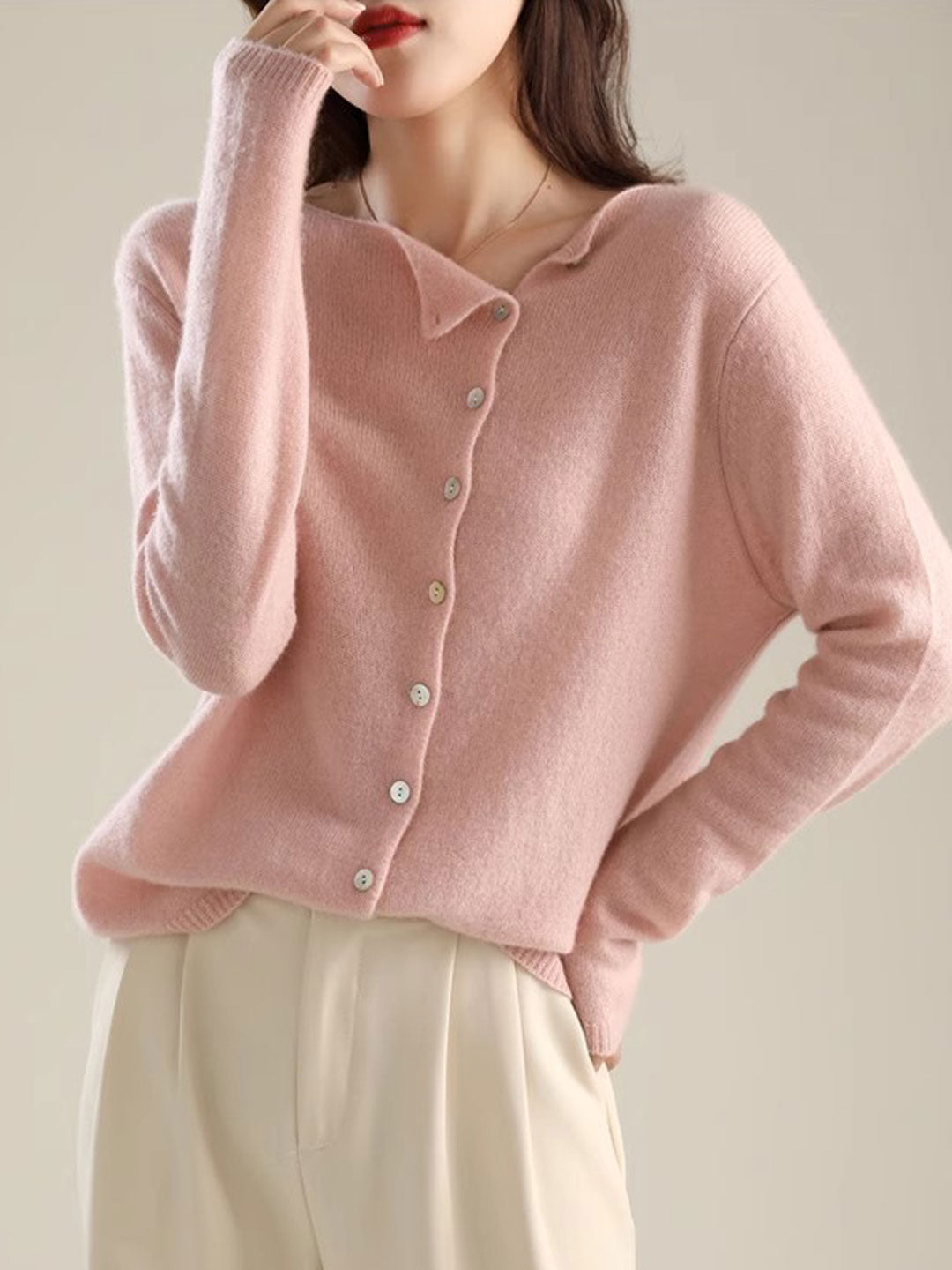 Stylish women's open-front cardigan. Comfortable & cozy sweater, ideal for fall fashion layering.