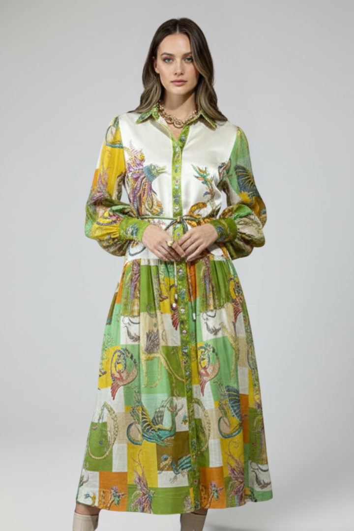 Comfortable & elegant V-neck maxi dress for women, long sleeves, ideal for spring/fall parties.