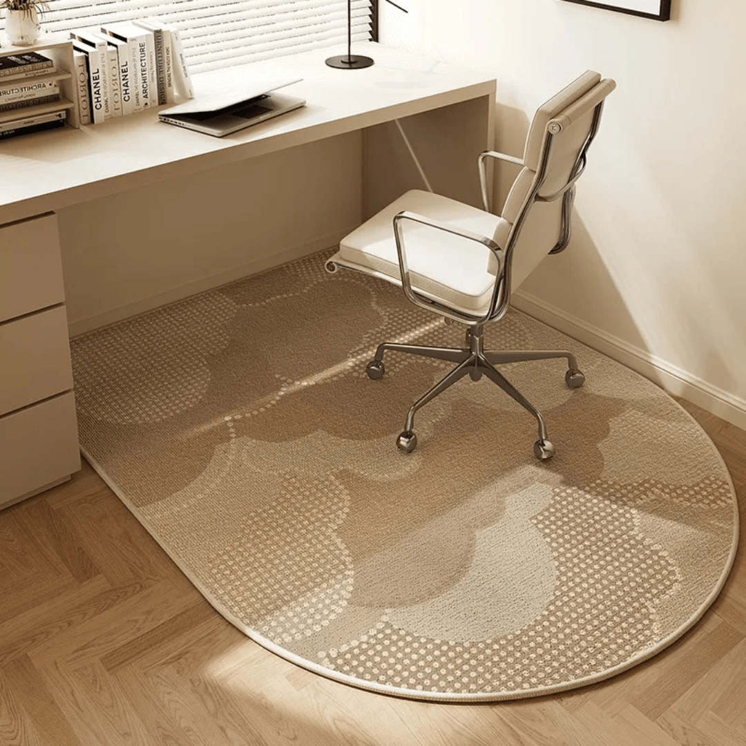 Workspace floor mat, designed for ultimate floor protection & adding elegant decor to your home office.