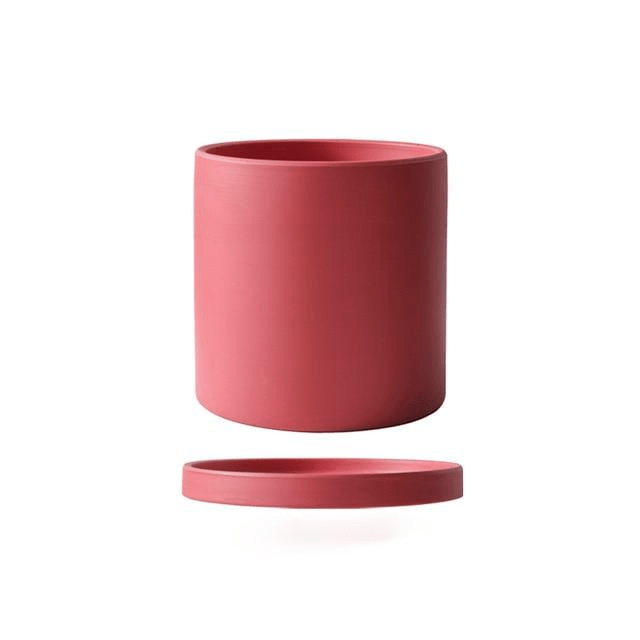 Beautiful ceramic flowerpot and saucer for a stylish indoor garden.