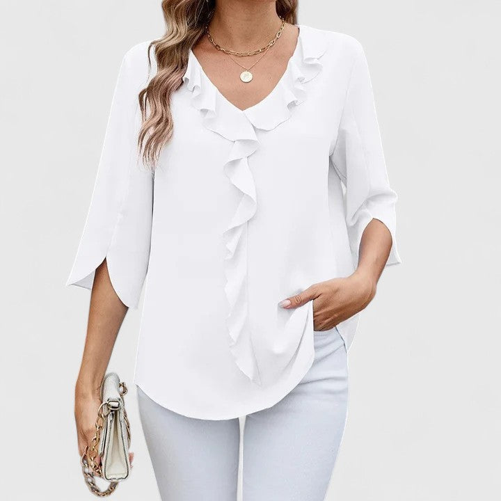Stylish women's blouse, a versatile elegant top for various fashion occasions.