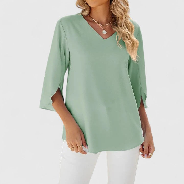 Women's elegant blouse, perfect for work, business casual, and stylish casual outings.