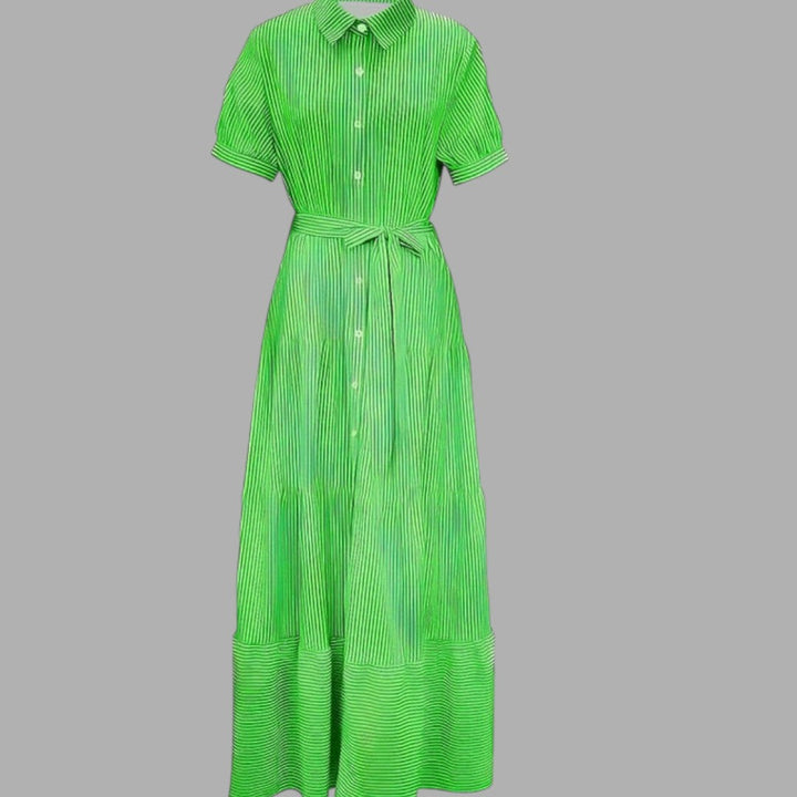 Elegant women's maxi dress in blue, purple, or green. Perfect long evening gown for formal wear & special occasions.