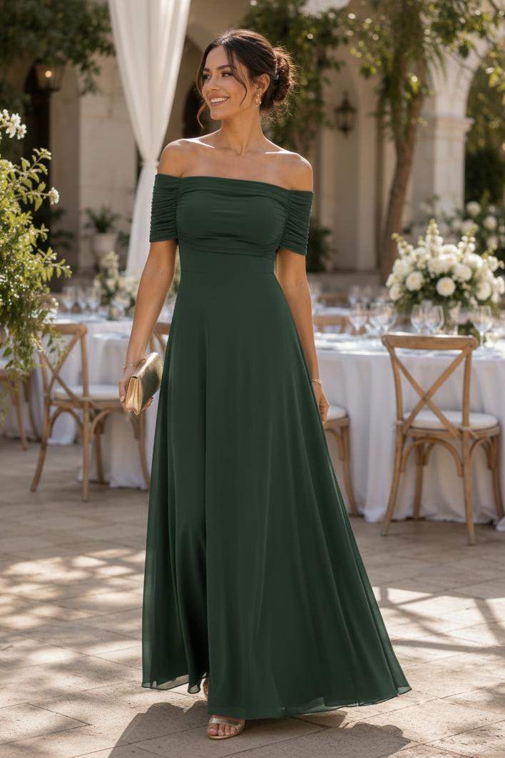 Red women's draped midi cocktail dress, elegant and stylish for parties. Long sleeve design.