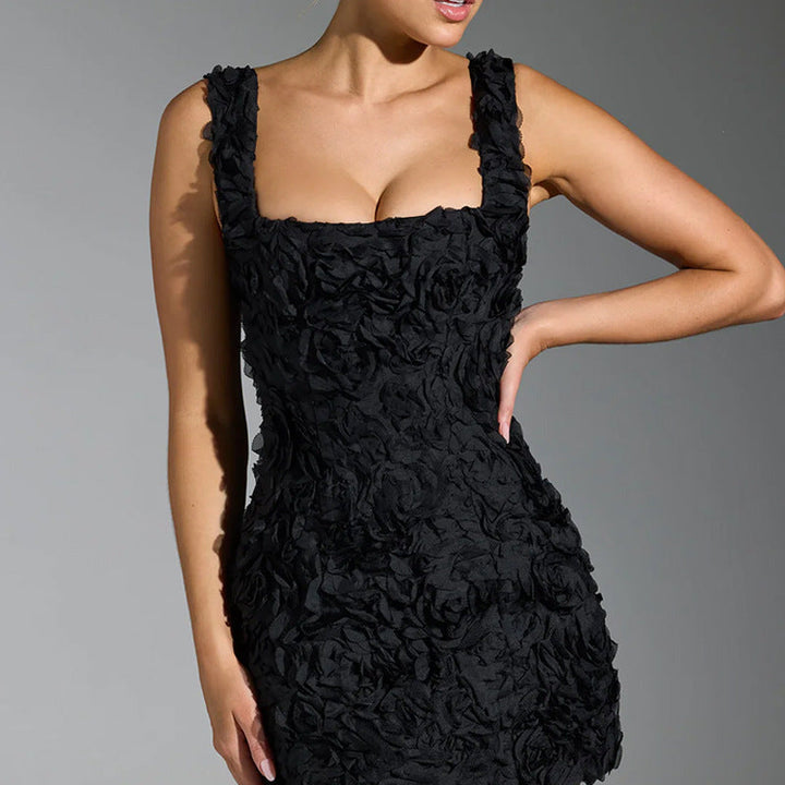 Gorgeous women's floral mini dress, tailored for an elegant look. Perfect for special occasions and celebrations.