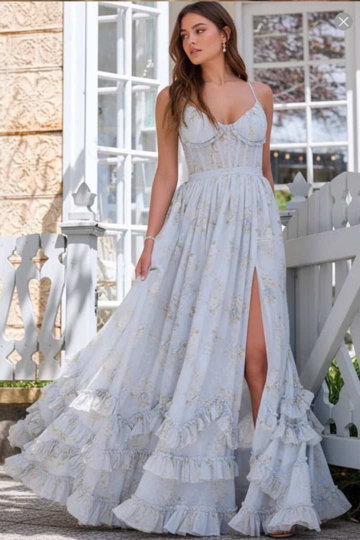 Women's sophisticated long maxi dress, perfect as a wedding guest dress, formal event, or elegant evening wear.