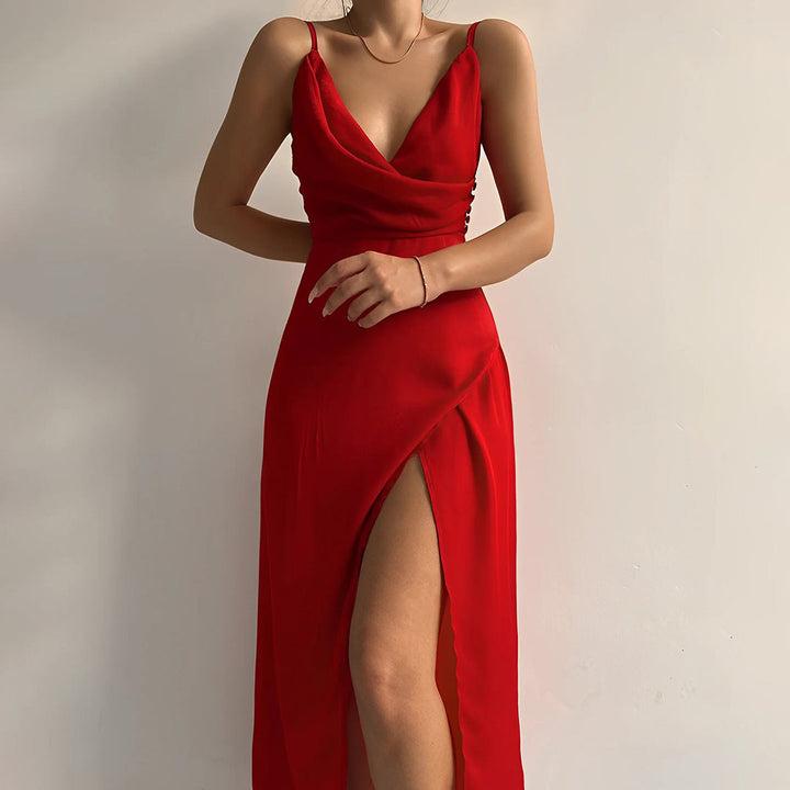 Stunning summer maxi dress for women, offering a graceful flowy silhouette. Ideal for resort wear.